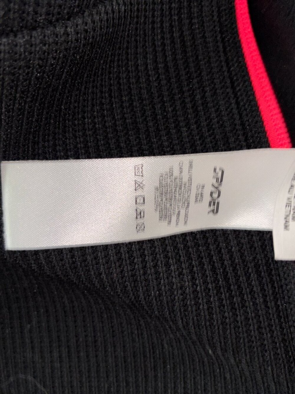 Spyder Women’s Full Zip Core Sweater Jacket Black Neon Pink Size L Like New - Picture 7 of 10